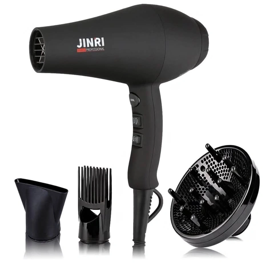 JINRI Hair Dryer 1875W with Diffuser and Concentrator