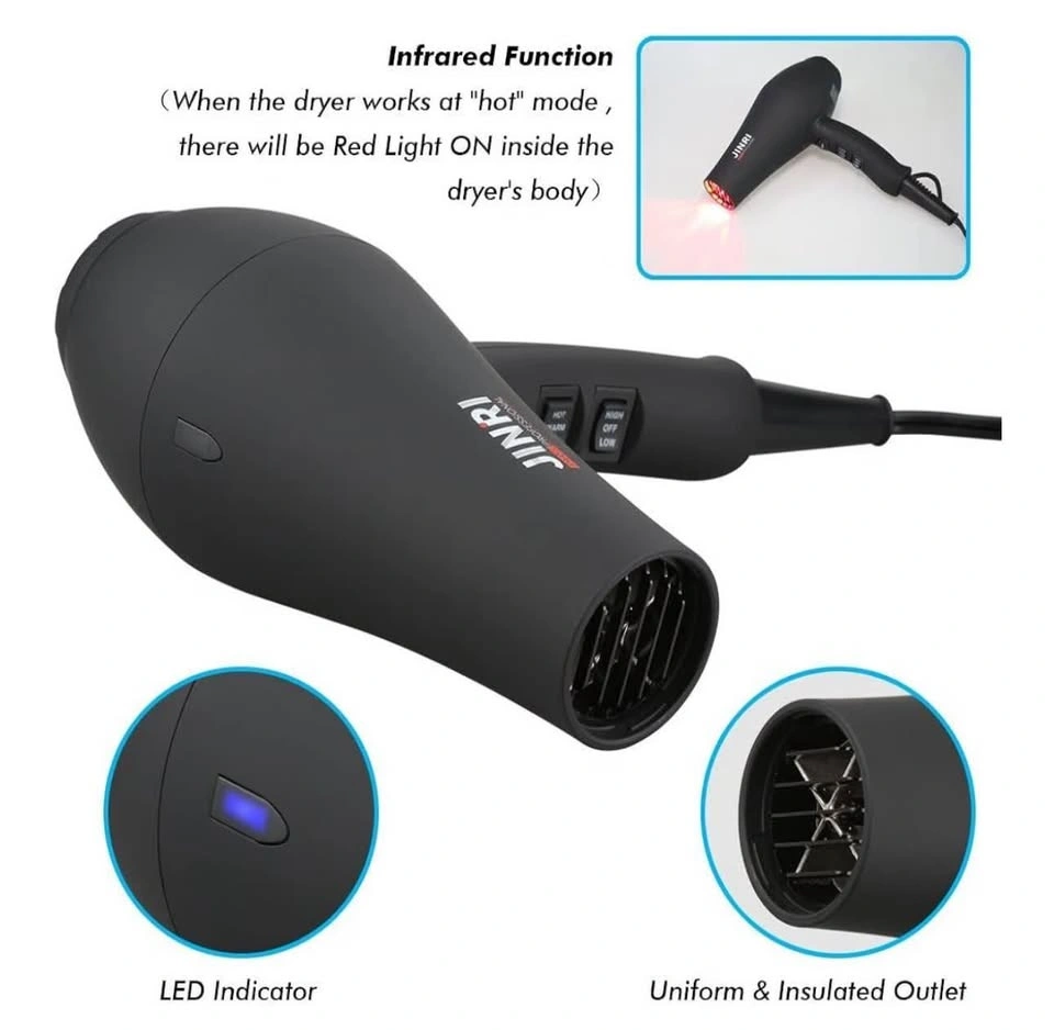 JINRI Hair Dryer 1875W with Diffuser and Concentrator - photo 2