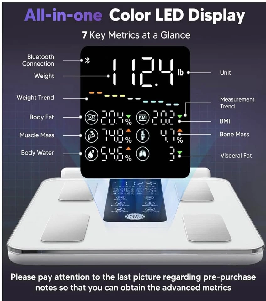GE Smart Scale for Body Weight: Full Body Composition - photo 3