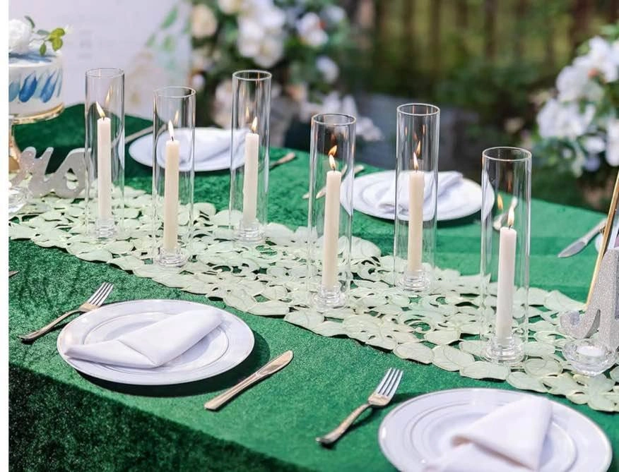 10 PCS Hurricane Glass Cylinder Candle Holders 2.5" x 11" - photo 3