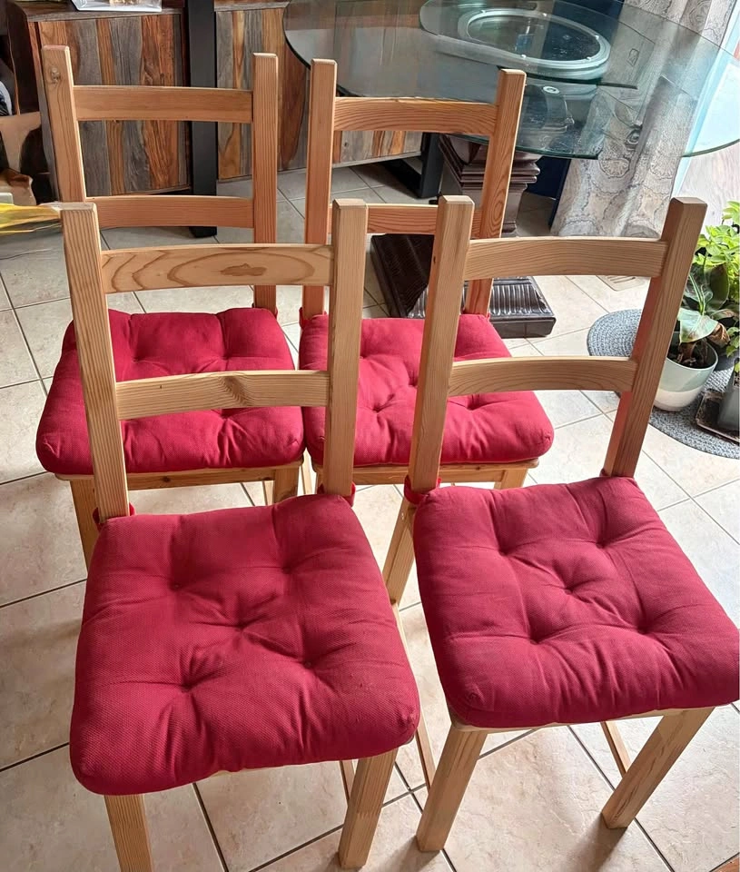 Dining Chairs with Cushions (Set of 4)