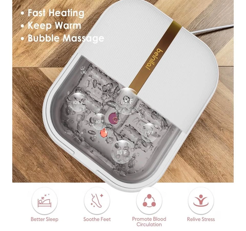 Foot Spa, Collapsible Foot Bath Spa with Heat and Massage - photo 3