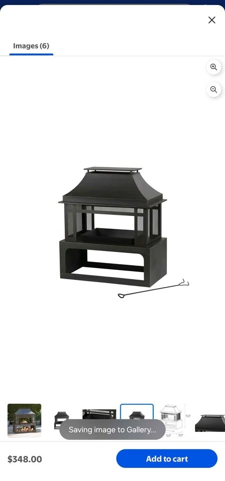 Brand new Steel Outdoor Fireplace. In a box - photo 5