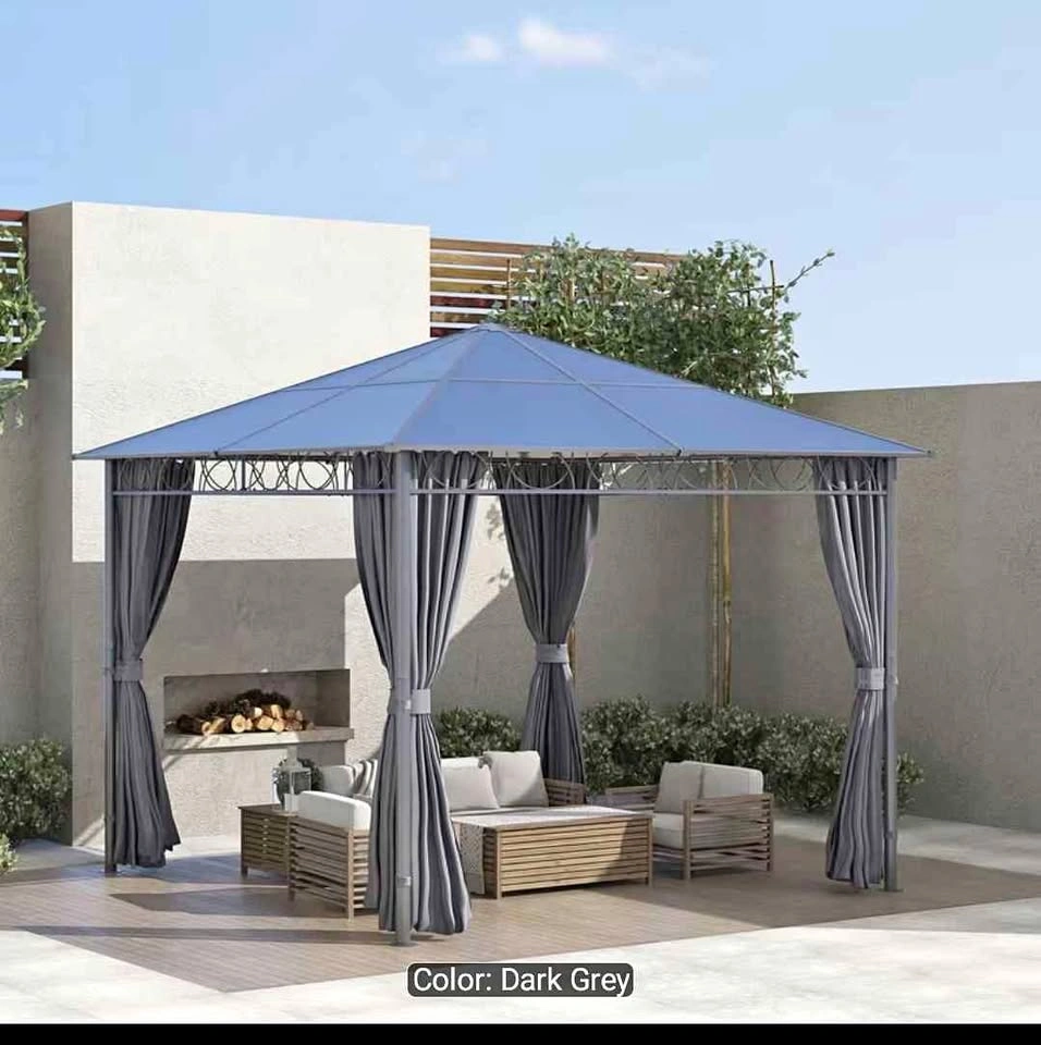 Brand new 10' x 10' Hardtop Gazebo Canopy with Polycarbonate Roo