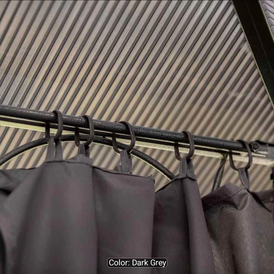 Brand new 10' x 10' Hardtop Gazebo Canopy with Polycarbonate Roo - photo 3