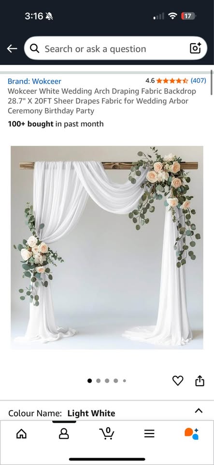 White drape - photo 2