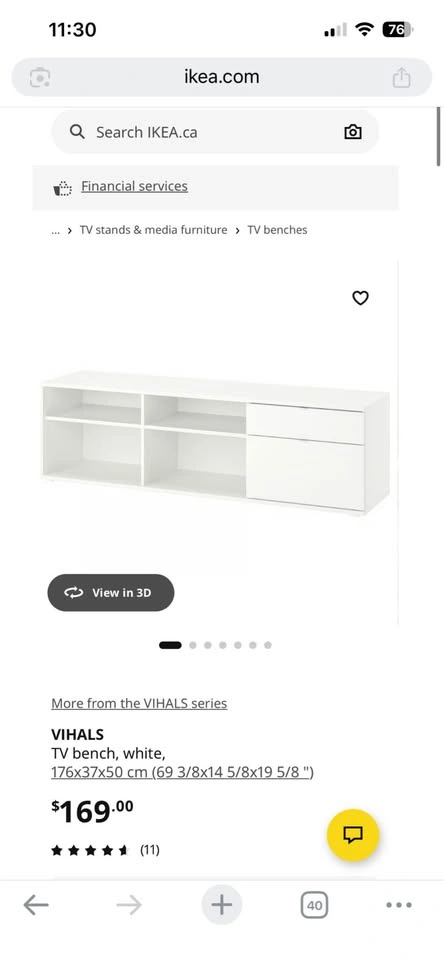 Tv stand vihals ikea
