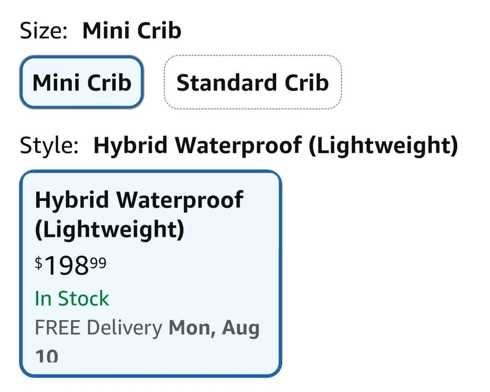 Babyletto Pure Core Mini Crib Mattress, Waterproof, Greenguard - photo 2