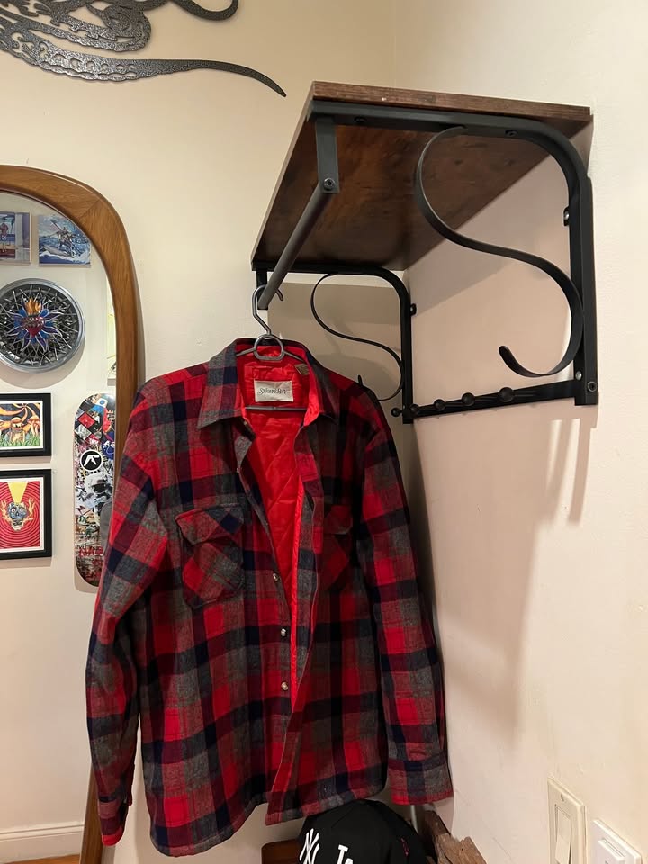 Wall-Mounted Coat Rack with Shelf – Sturdy & Space-Saving - photo 2