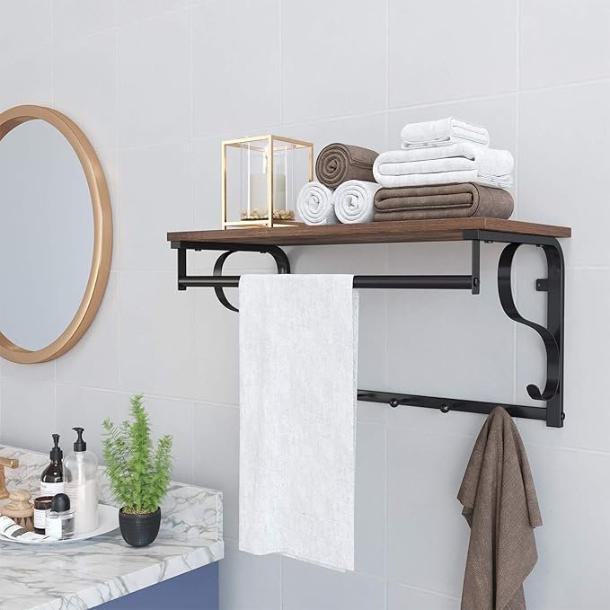 Wall-Mounted Coat Rack with Shelf – Sturdy & Space-Saving - photo 3