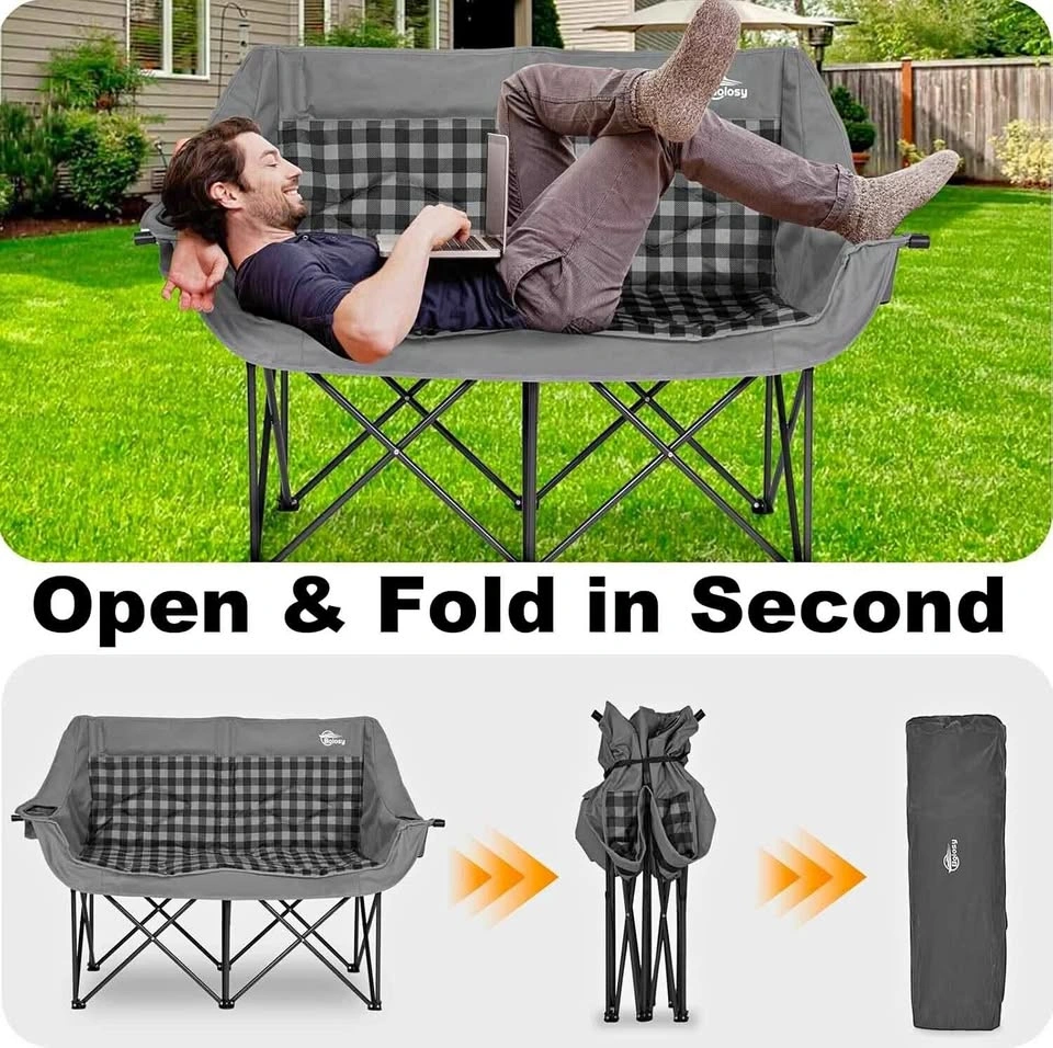 Double Camping Chairs Folding Chair