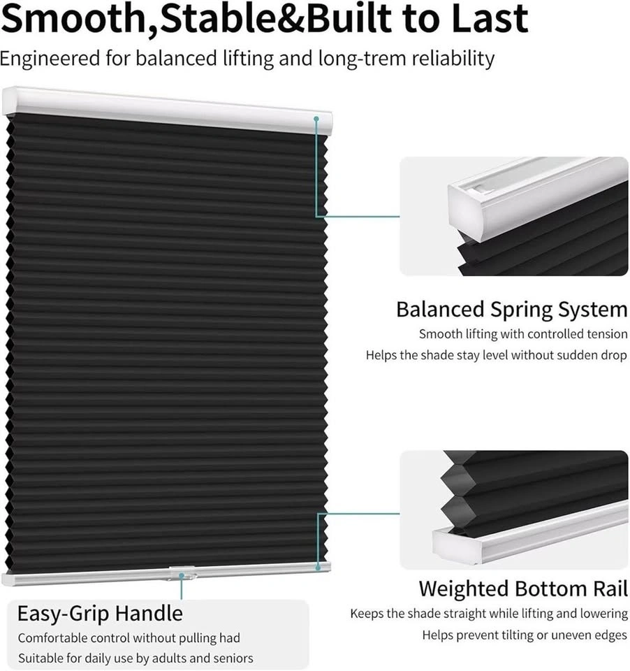 Cordless Cellular window blinds/Shade 34"x50" - photo 2