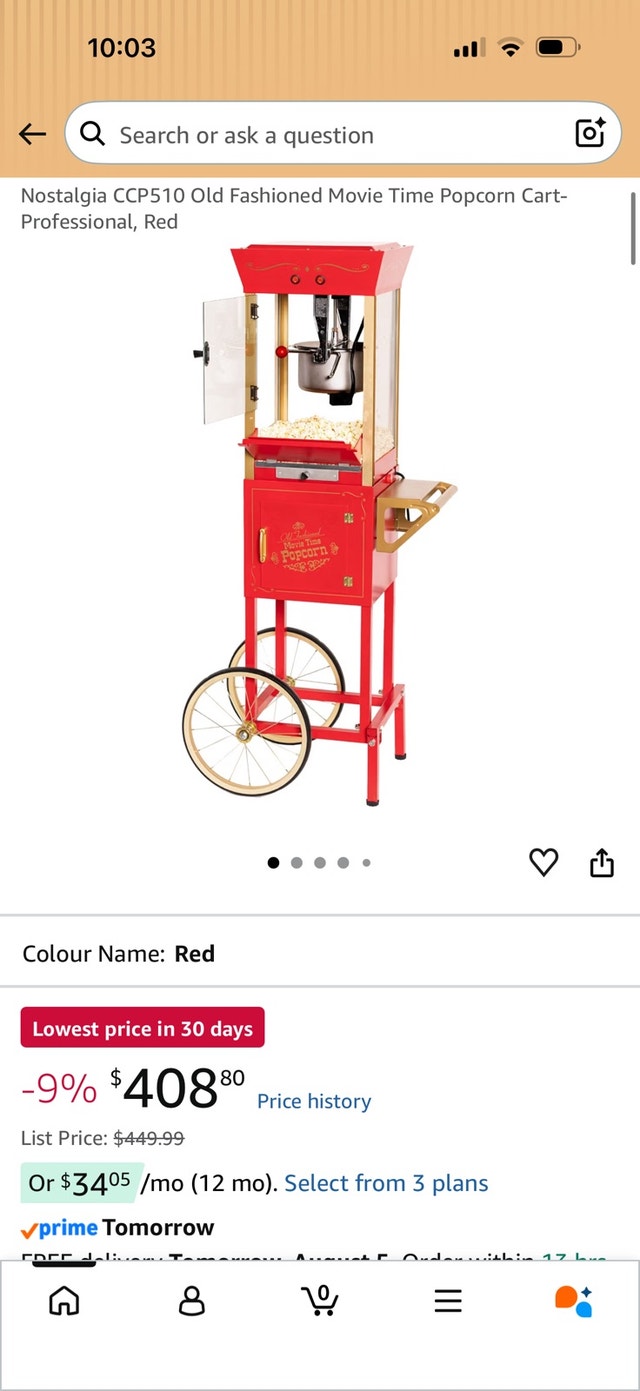 Nostalgia Popcorn Cart - photo 3