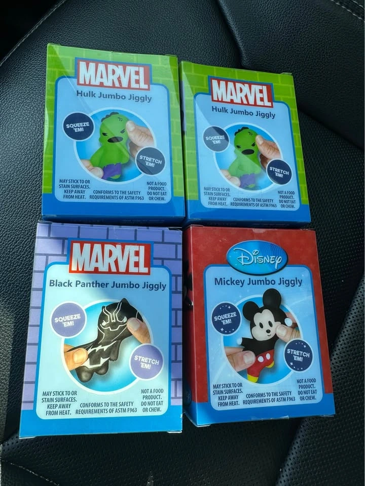 JA-RU Marvel & Disney Jumbo Jiggly Squeeze Toys - 4 Pack - photo 2