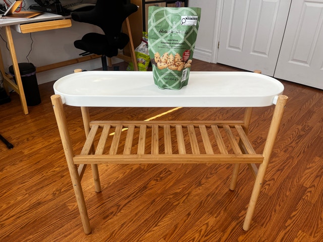 IKEA SATSUMAS plant stand (bamboo/white) - photo 2