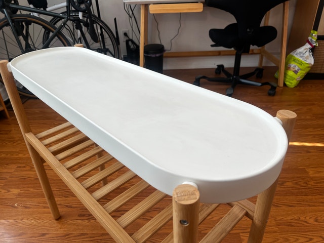 IKEA SATSUMAS plant stand (bamboo/white) - photo 3