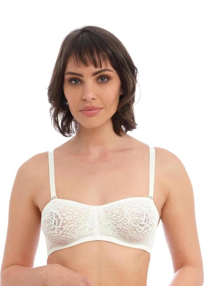 New Never worn Wacoal Halo Lace Strapless Bra Ivory - photo 2
