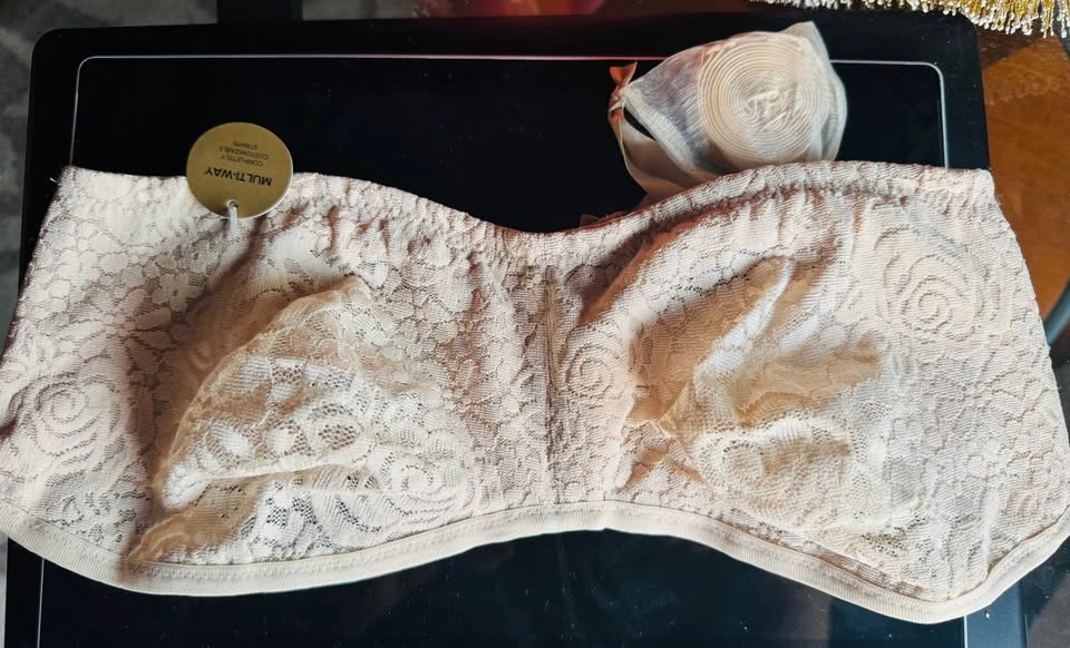 New Never worn Wacoal Halo Lace Strapless Bra Ivory - photo 3