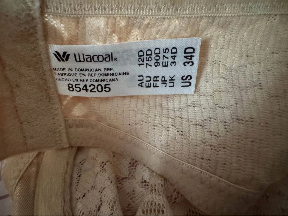 New Never worn Wacoal Halo Lace Strapless Bra Ivory - photo 4