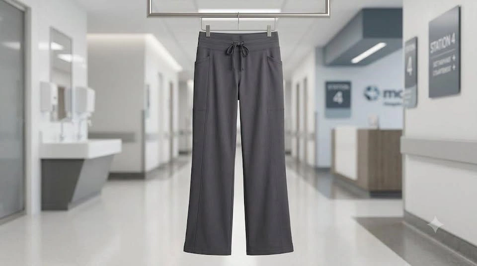 Yoga Pants SML Grey Wide Leg Ribbed Lounge Trousers - photo 2
