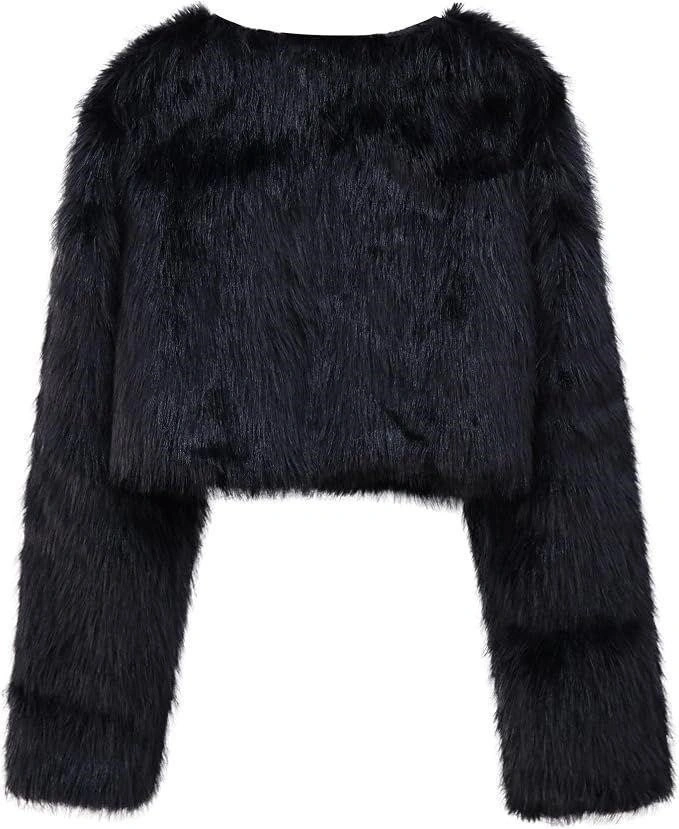 Amazhiyu Cropped Faux Winter Jacket - photo 2
