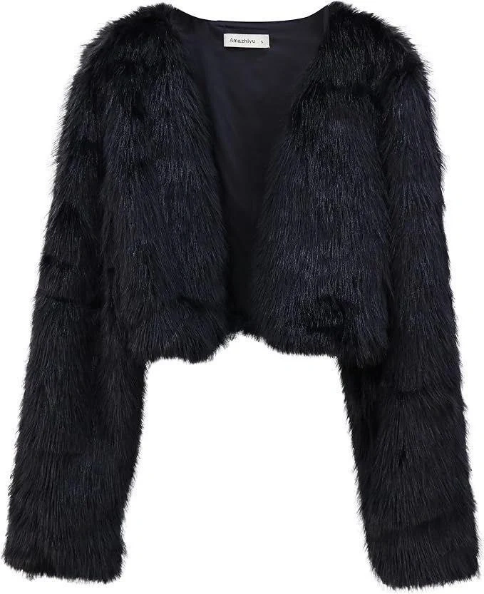 Amazhiyu Cropped Faux Winter Jacket - photo 5