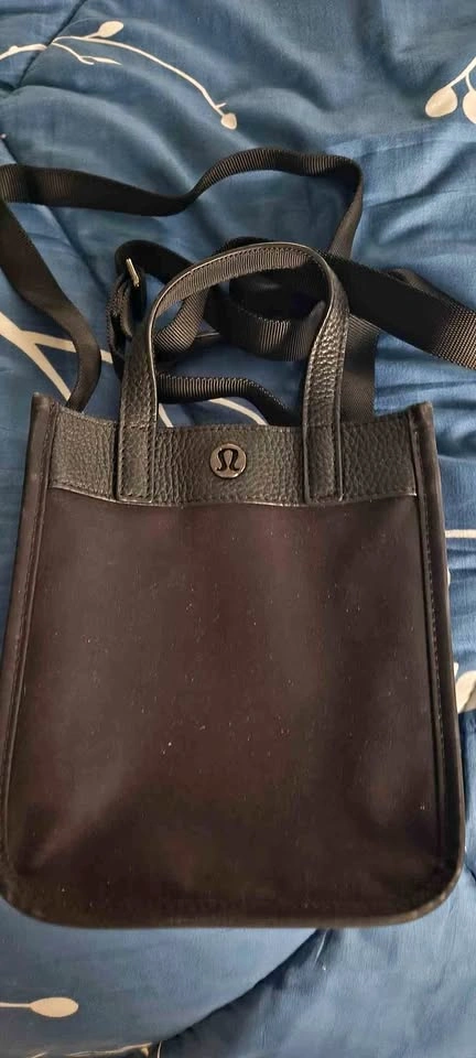 Lululemon Now and Always Mini Tote in Black with Crossbody Strap
