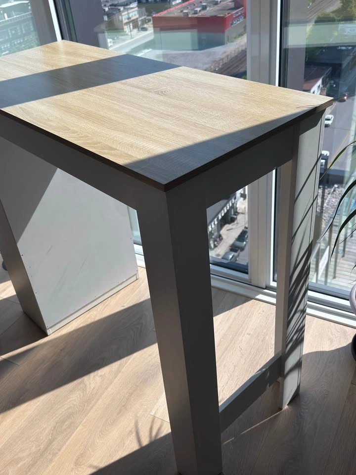 Kitchen Island Table with Side Shelves - photo 3