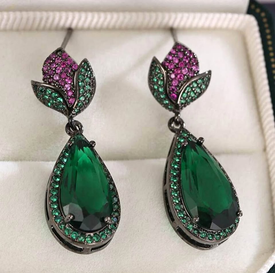 NEW 🧡 Fairycore Tulip Water Drop Earrings