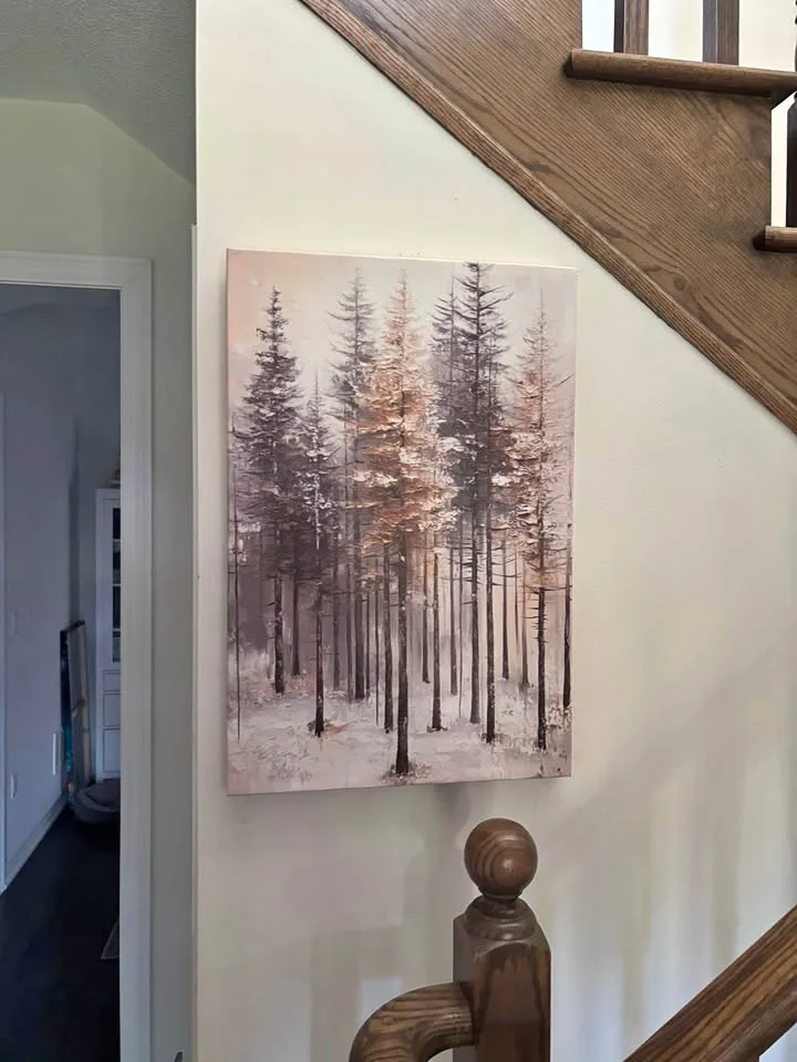 Rustic Evergreen Canvas Wall Art-Ready To Hang thumbnail