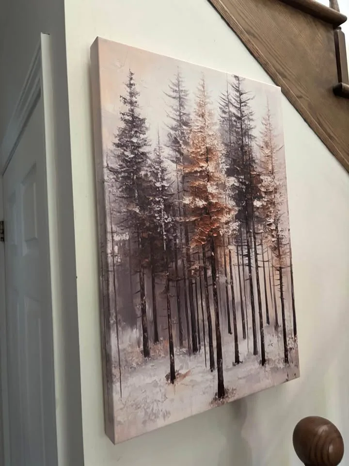 Rustic Evergreen Canvas Wall Art-Ready To Hang image indicator(3)