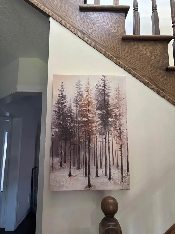 Rustic Evergreen Canvas Wall Art-Ready To Hang image indicator(4)