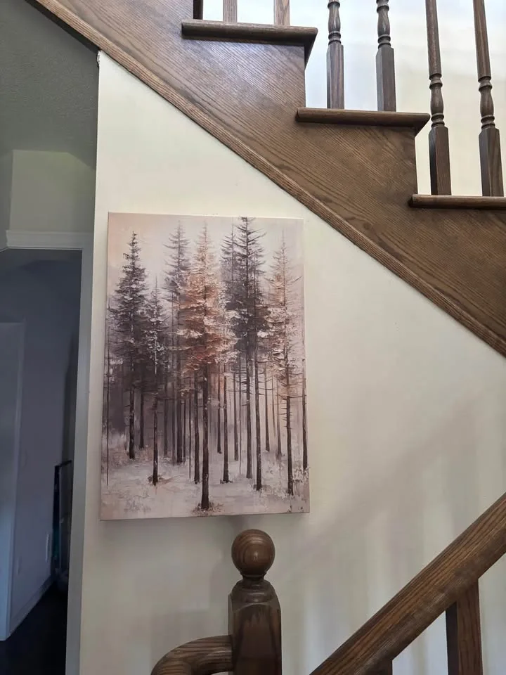 Rustic Evergreen Canvas Wall Art-Ready To Hang image indicator(7)