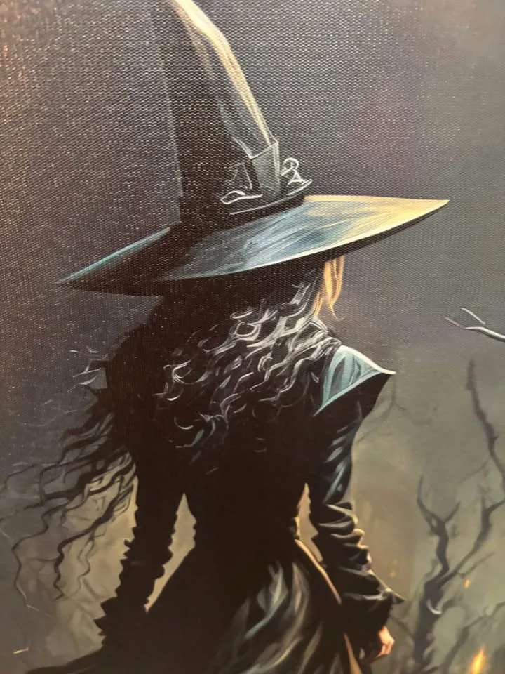 Halloween Witch Canvas Wall Art-Ready To Hang image indicator(3)