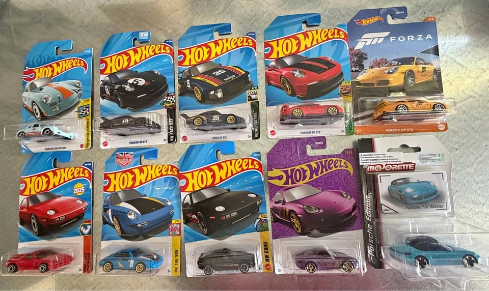 Porsche Hotwheels Matchbox Majorette