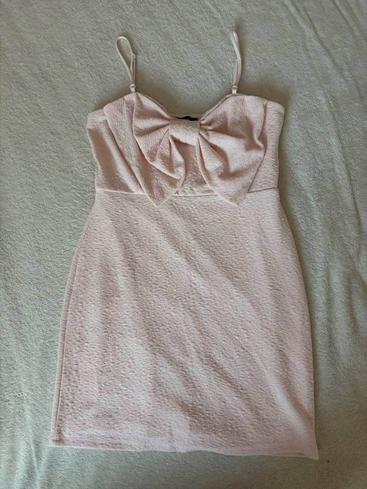 CLOSET CLEANOUT - Pink Bow Mini Dress - photo 3