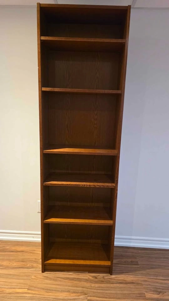 Brown Oak Wood Bookcase - photo 2