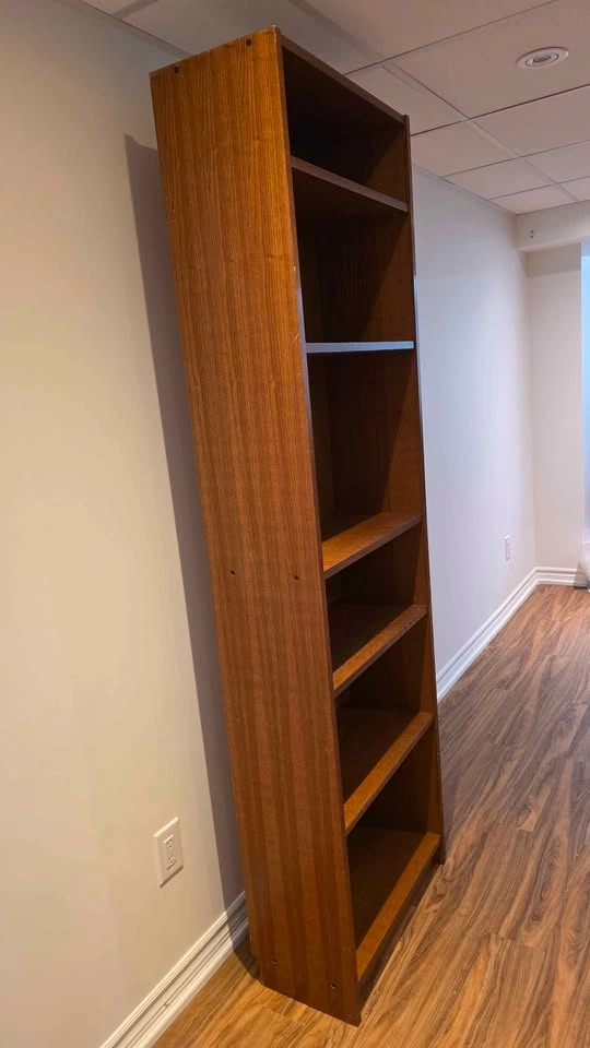 Brown Oak Wood Bookcase - photo 3