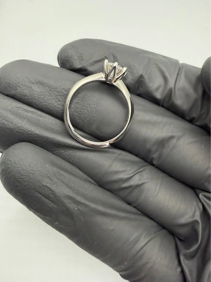 VVS1 Lab Grown Diamond Ring In 925 Sterling Silver - photo 4
