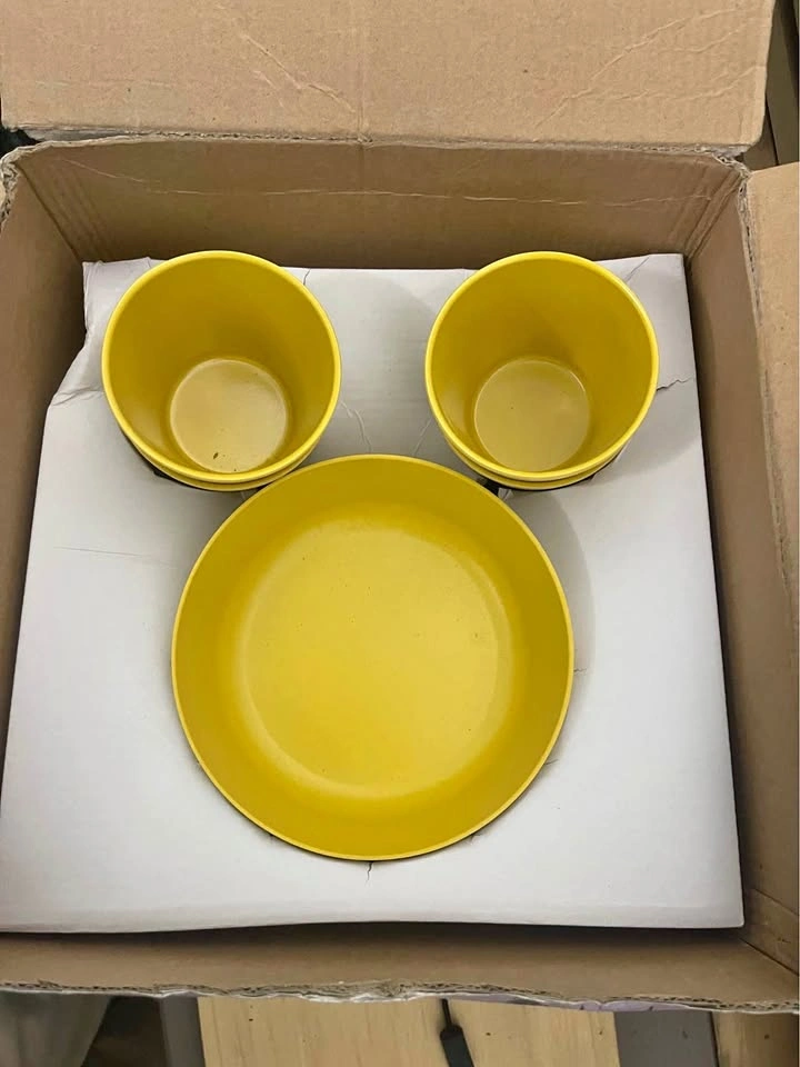 4 Person Bamboo Dinnerware Set