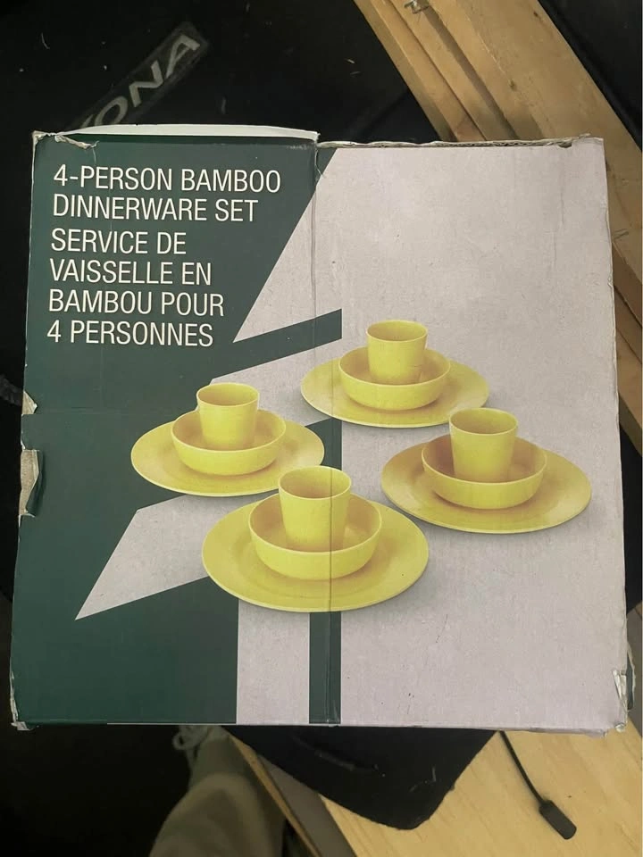 4 Person Bamboo Dinnerware Set - photo 2