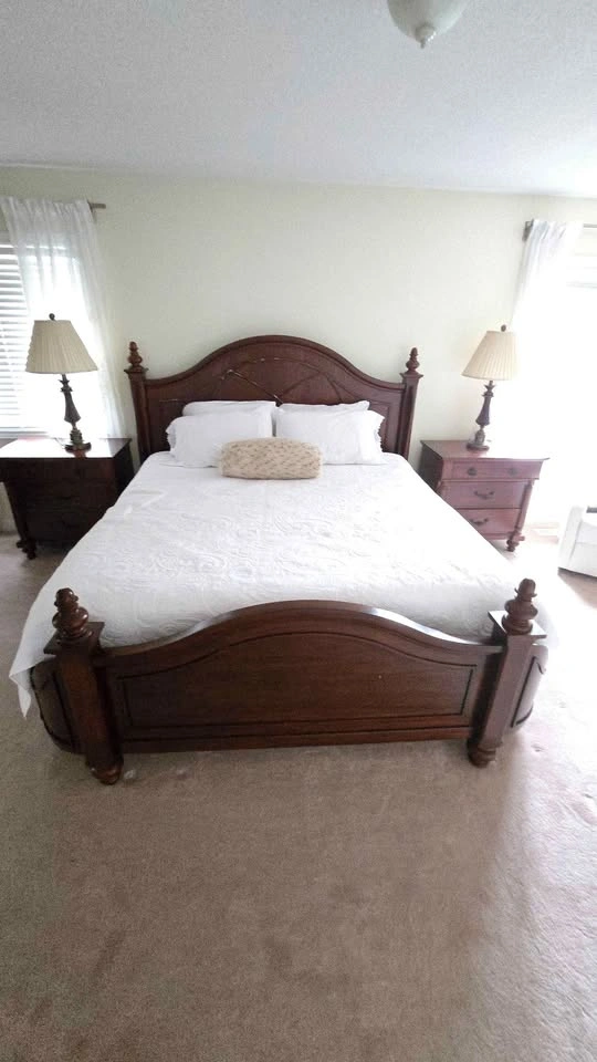 King Size Wooden Sleigh Bed Frame - photo 4