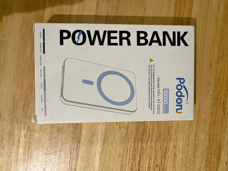 Podoru 10000mAh Magnetic Wireless Power Bank - New