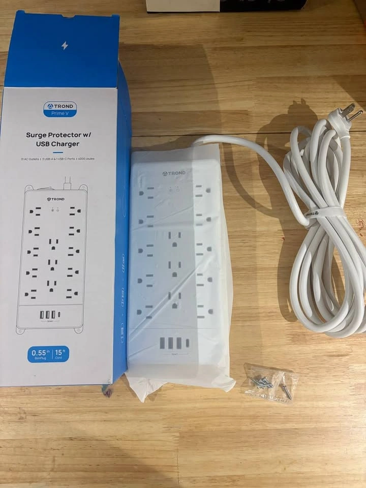 TROND Prime V Surge Protector w/ USB-C - Brand New - photo 2