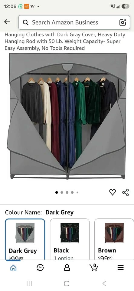 Free clothing rack on curb - photo 4