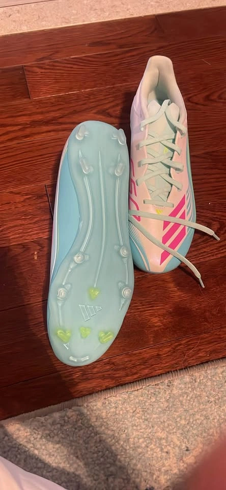 adidas F50 Messi Elite FG Soccer Cleats - Flash Aqua/Lucid Pink - photo 5