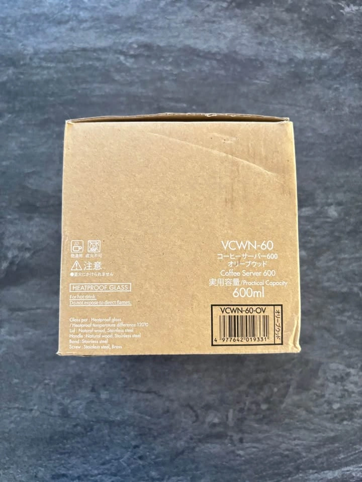 Brand New HARIO V60 Coffee Server Olive Wood 600ml - photo 3