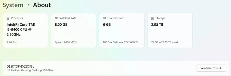 HP OMEN Gaming Desktop PC – GTX 1660 Ti | i5-9400 - photo 4