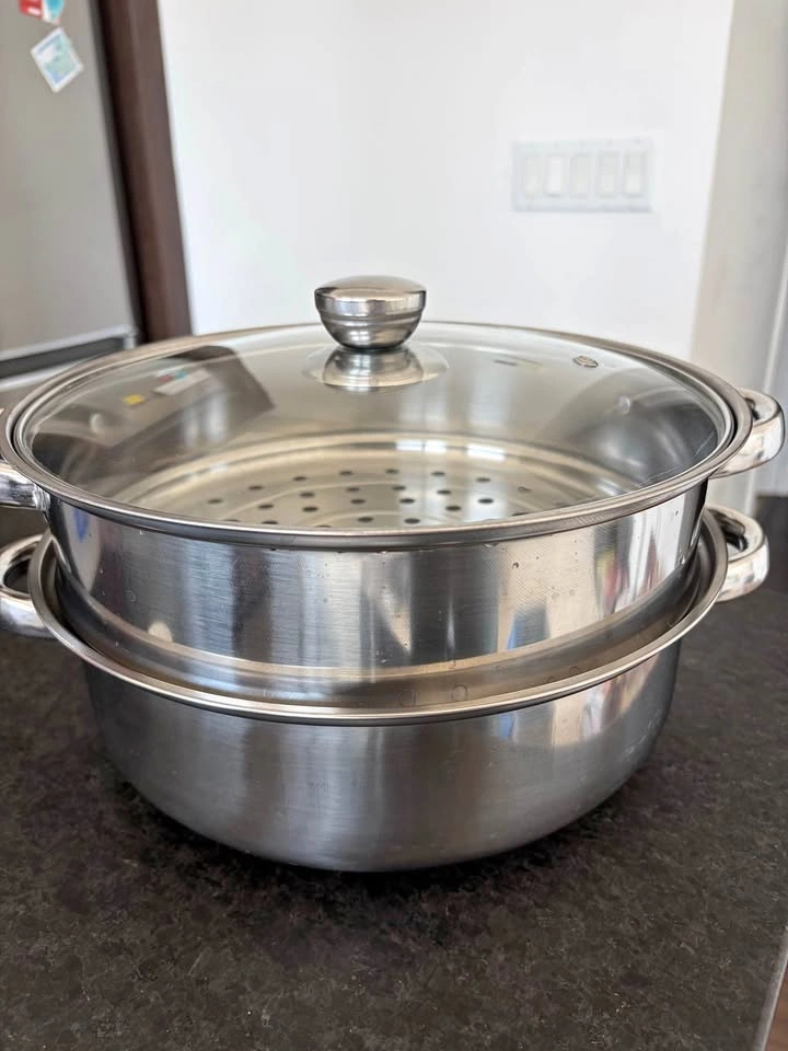 28cm Stainless Steel Soup Pot and Steamer