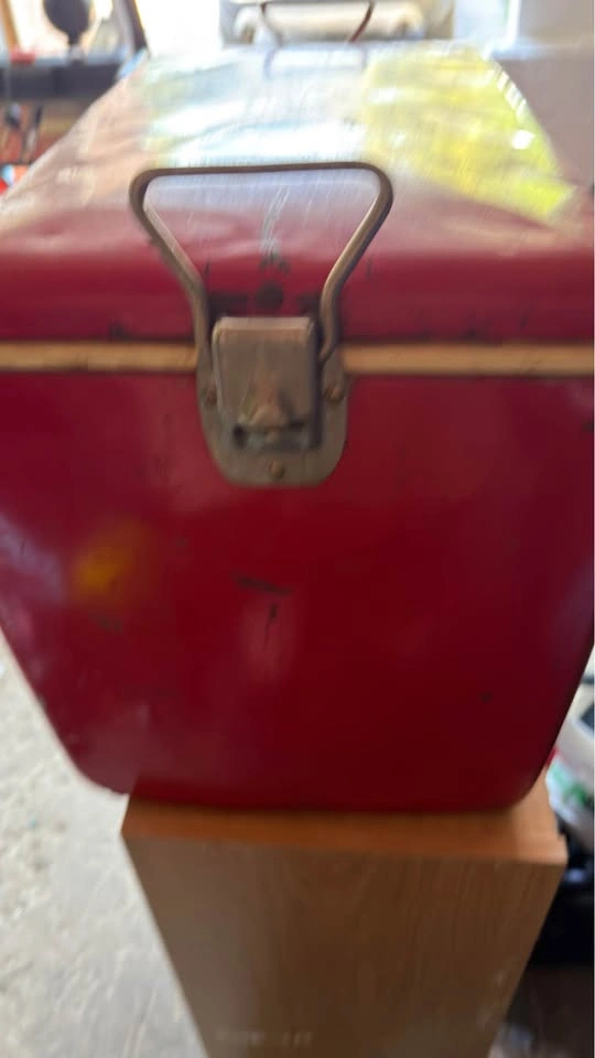 Vintage Coca-Cola Metal Picnic Cooler - photo 3
